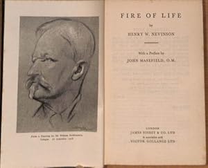 Seller image for Fire of Life, by Henry W. Nevinson; with a Preface by John Masefield, O. M. for sale by WeBuyBooks