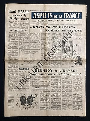 ASPECTS DE LA FRANCE-N°664-JEUDI 1 JUIN 1961