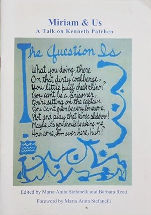Seller image for Miriam & Us - A Talk on Kenneth Patchen for sale by Derringer Books, Member ABAA