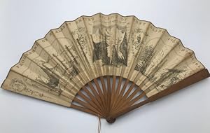 Victorian Commemorative Fan for Mr. Albert Smith's Ascent of Mont Blanc, 1851