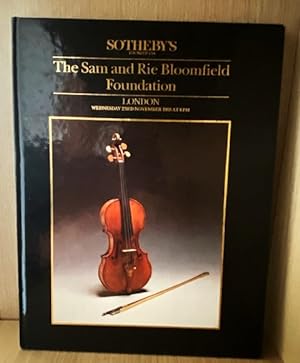 Sotheby's Catalogue: The Sam and Rie Bloomfield Foundation Collection of Violins and Bows