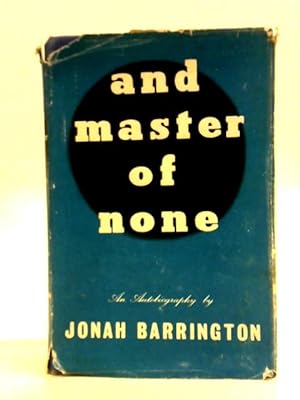 Immagine del venditore per And Master of None venduto da World of Rare Books