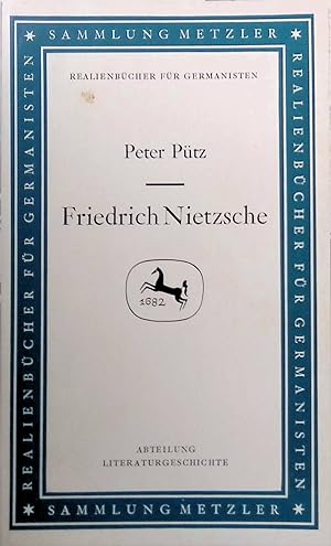 Bild des Verkufers fr Friedrich Nietzsche (Nr. 62) Sammlung Metzler zum Verkauf von books4less (Versandantiquariat Petra Gros GmbH & Co. KG)