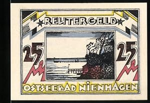Bild des Verkufers fr Notgeld Nienhagen /Ostsee 1922, 25 Pfennig, Uferpartie zum Verkauf von Bartko-Reher