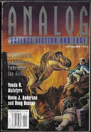 Bild des Verkufers fr ANALOG Science Fiction and Fact: November, Nov. 1992 zum Verkauf von Books from the Crypt
