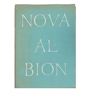 Nova Albion [Cover Title]