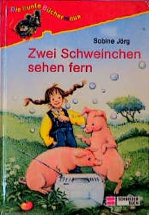 Seller image for Zwei Schweinchen sehen fern (Die bunte Bchermaus) for sale by Versandantiquariat Felix Mcke