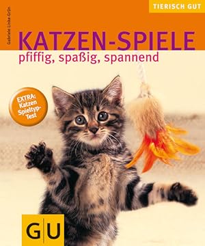 Bild des Verkufers fr Katzen-Spiele, pfiffig, spaig, spannend gelb 12 x 3,5 cm zum Verkauf von Versandantiquariat Felix Mcke