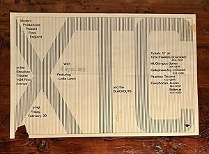 Original Poster for XTC, The Blackouts, 8-Eyed Spy Showbox Theater 1980