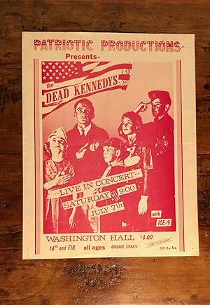 Original Poster featuring The Dead Kennedys Live in Concert at Washington Hall - 1979