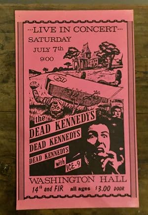 Original Poster for the Dead Kennedys with ICE-9 at the Washington Hall, 1979