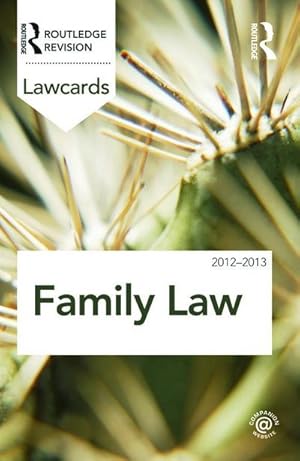 Bild des Verkufers fr Family Lawcards 2012-2013 zum Verkauf von AHA-BUCH GmbH