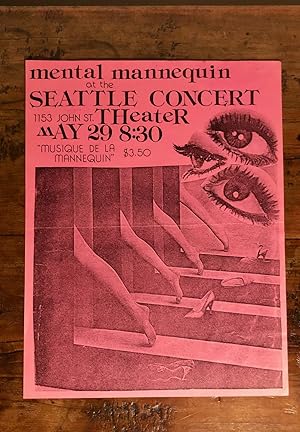 Original Punk Poster featuring Mental Mannequin at the Seattle Concert Theater