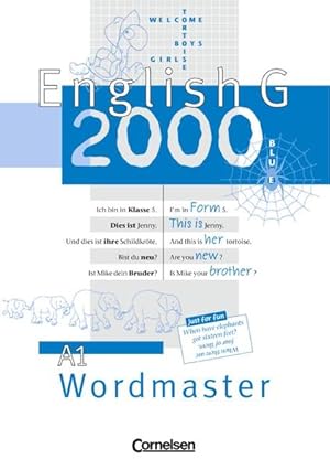 Image du vendeur pour English G 2000, Ausgabe A, Wordmaster mis en vente par Studibuch