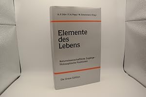 Seller image for Elemente des Lebens: Naturwissenschaftliche Zugnge - Philosophische Positionen (Die Graue Reihe 28) for sale by Antiquariat Wilder - Preise inkl. MwSt.