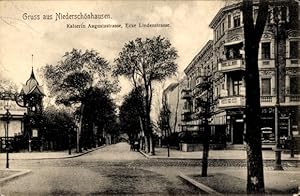Ansichtskarte / Postkarte Berlin Pankow Niederschönhausen, Kaiserin Augusta Straße Ecke Lindenstraße
