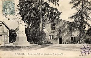 Ansichtskarte / Postkarte Domrémy la Pucelle Lothringen Vosges, Monument Mercie, Maison de Jeanne...