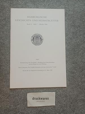 Bild des Verkufers fr Hamburgische Geschichts- und Heimatbltter. Band 12. Heft 7. Oktober 1990. zum Verkauf von Druckwaren Antiquariat