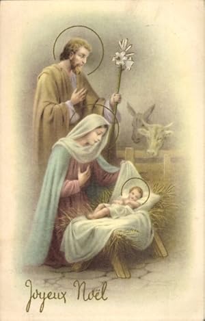 Ansichtskarte / Postkarte Glückwunsch Weihnachten, Maria, Josef, Jesus