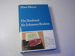 Seller image for Ein Denkmal fr Johannes Brahms : Versuche ber Musik und Literatur / Bibliothek Suhrkamp 812 for sale by Antiquariat Fuchseck