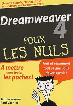 Dreamweaver 4 Poche - X