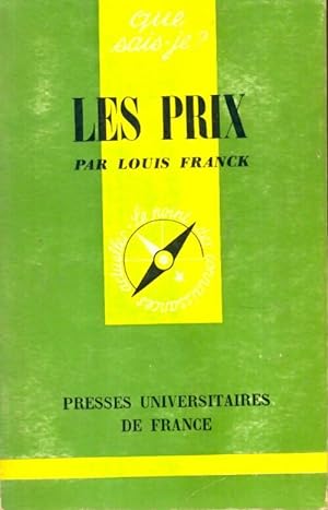 Les prix - Louis Franck