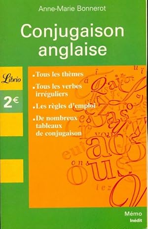 Conjugaison anglaise - Anne-Marie Bonnerot