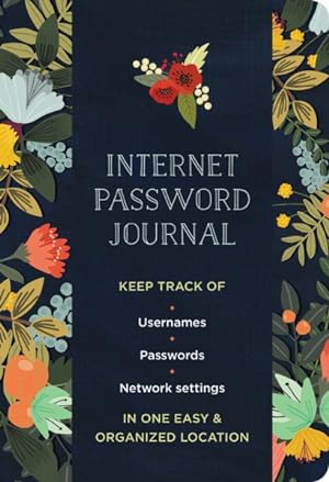Seller image for Modern Floral Internet Password Logbook for sale by GreatBookPrices