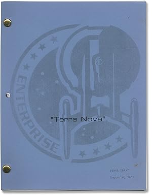 Bild des Verkufers fr Enterprise: Terra Nova (Original screenplay for the 2001 television episode) zum Verkauf von Royal Books, Inc., ABAA