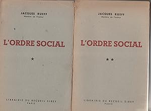 L'Ordre social. Edition originale en 2 volumes