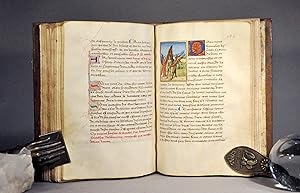 Manuscrit enluminé en français __ Traité de Jean Gerson "Ad Deum vaddit " et de Guillaume de Ness...