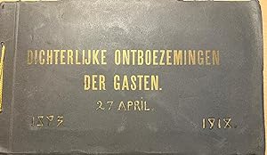 Manuscript marriage poetry 1918 | Dichterlijke ontboezemingen der gasten 27 april 1893-1918, Albu...