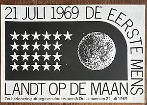 Sticker 1969 | Sticker ter herinnering uitgegeven door Vroom & Dreesmann op 22 juli 1969: De eers...