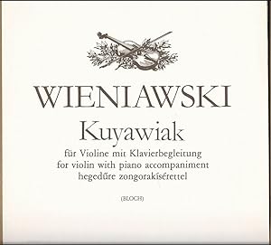Seller image for Kuyawiak fr Violine mit Klavierbegleitung / for violin with piano accompaniment / hegedre zongorakiserettel (= Editio musica, Z. 8001). for sale by Antiquariat Bcherstapel