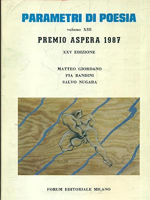 Bild des Verkufers fr Parametri di poesia Vol. XIII zum Verkauf von Librodifaccia