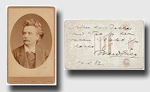 Grieg, Edvard (1843-1907) - Beautiful Carte-de-Visite photograph signed