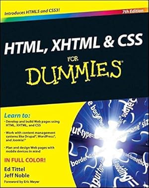 Seller image for HTML, XHTML and CSS For Dummies, 7th Edition for sale by WeBuyBooks