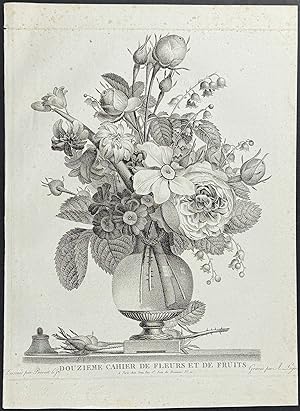 Bouquet of Roses & Flowers in Vase