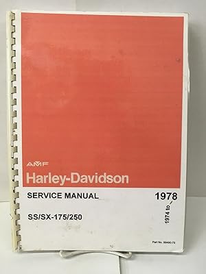 Harley Davidson Service Manual SS/SX-175/250
