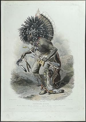 Pehriska-Ruhpa, Moennitarri Warrior in the Costume of the Dog Danse (Dance)