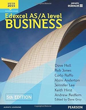 Bild des Verkufers fr Edexcel AS/A level Business 5th edition Student Book and ActiveBook zum Verkauf von WeBuyBooks