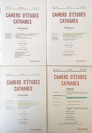 CAHIERS D'ÉTUDES CATHARES IIe Série N° 97 à 100 - 1983 XXXIVe Année