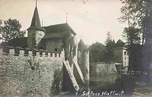 Postkarte Carte Postale 13977696 Hallwil Hallwyl AG Schloss Hallwil