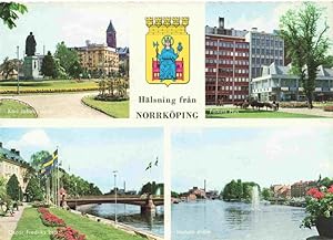 Postkarte Carte Postale 73978283 Norrkoeping Sweden Karl Johans Park Folkets Hus Oscar Fredriks b...
