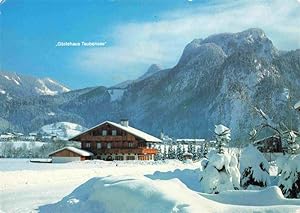 Postkarte Carte Postale 73979185 Oberwoessen Gaestehaus Taubensee im Winterzauber Alpen