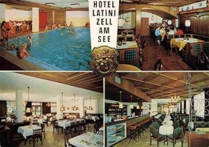 Postkarte Carte Postale 73978447 Zell See AT Hotel Latini Hallenbad Restaurant
