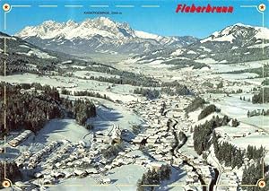 Postkarte Carte Postale 73978423 Fieberbrunn Tirol AT Winterpanorama Blick gegen Kaisergebirge