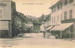 Postkarte Carte Postale 13977763 Faverges 74 Haute-Savoie Rue Carnot