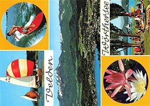 Postkarte Carte Postale 73978455 Velden Woerthersee AT Panorama Sommerkurort Wassersport Segeln S...