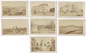 Collection of Seven 1860s Carte-de-Visite (CDV) Photographs of Cannes and Surroundings